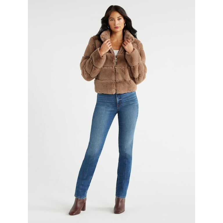 Faux fur chubby jacket hotsell
