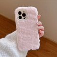 thumbnail image 1 of Ottwn Warm Hairy Plush Case For iPhone 14 13 12 11 Pro Max 14 Plus Pro Max Plus Soft Solid Color Shockproof Half-wrapped Cover, 1 of 7