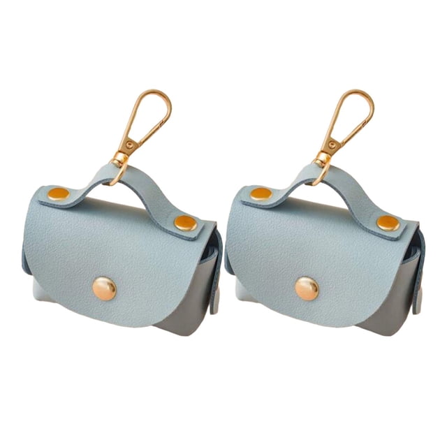 Dispensador de Bolsa para Popó Perfecl Soporte Multifuncional de PU Azul