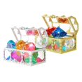 thumbnail image 3 of Feelfreeau, hundidas, juguetes de piscina, piedras preciosas acrílicas para juegos subacuáticos, juego de juguetes Estilo A Hugo cofre del tesoro de la piscina, 3 of 10