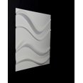 thumbnail image 5 of Wall Dimension Easy Peel And Stick, Durable Plastic 3D Wall Panel - GAPLESS WAVE Design. 12 Panels. 32 SF. Matte White, 5 of 6