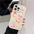 thumbnail image 3 of Funda de teléfono mate Lovely Stars k-kirby para iPhone 14 15 Pro Max 13 12 11 X XS XR 7 8 Plus SE 2020 silicona suave a prueba de golpes, 3 of 5