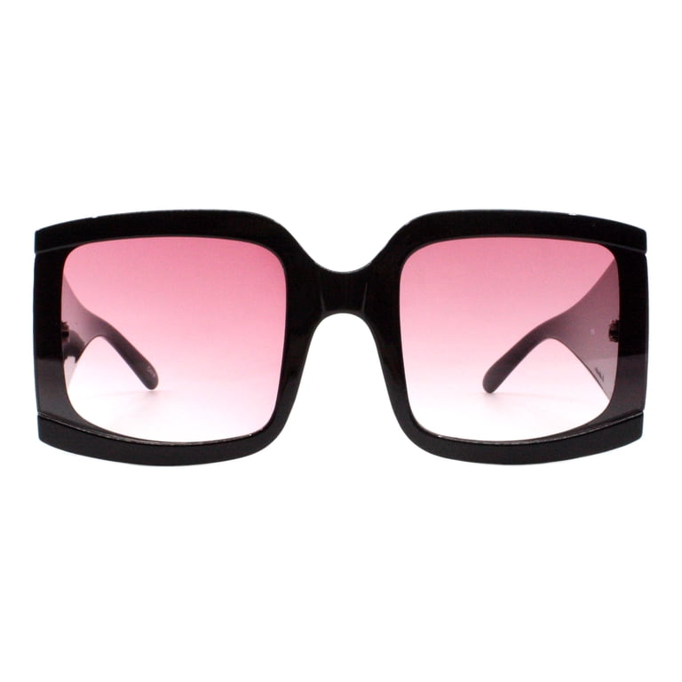 Womens Oversized Square Sunglasses Thick Bold Side UV 400  display picture 1