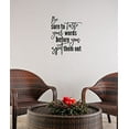 thumbnail image 3 of Taste Your Words Before You Spit Them Out Vinyl Letters Decals Wall Stickers Inspirational Quote 18x23-Inch Black, 3 of 6