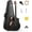 Brown, variant on Donner Carbon X Wood Acoustic Guitar Beginner & Intermediate Learner Kits - Carbon Fiber Top, Wooden Bowl, 38" Durable Solid Guitar with Case, Strap, Steel-String, RISING-G1 (Gloss, Black)