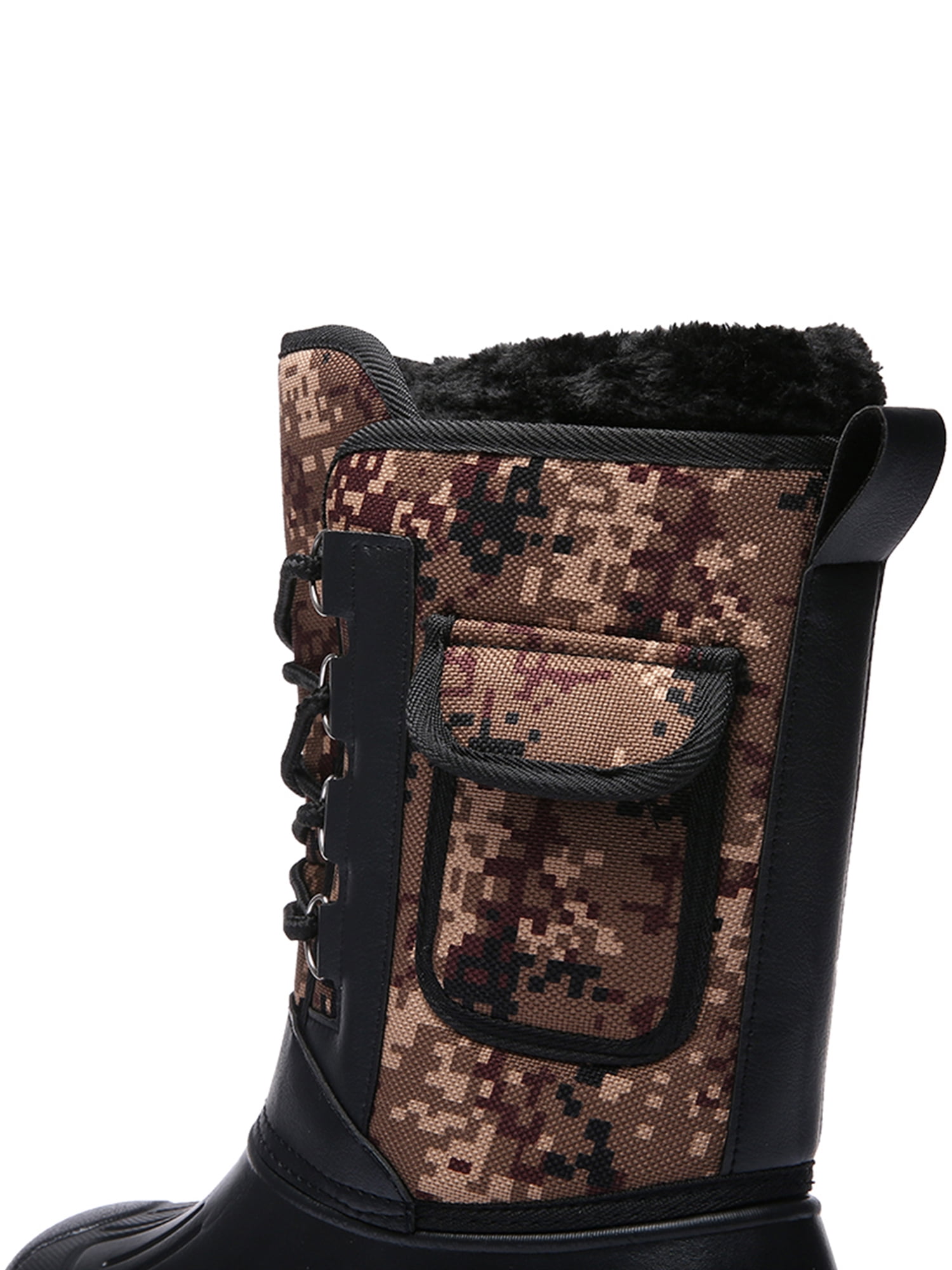 Mens Winter Snow Boots Warm Shoes Lightweight Outdoor Water Resistant Hiking Boots for Men