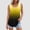 Yellow women's sleeveless tank tops a1, variant on Summer Women's Sleeveless Tank Tops Round Neck Casual Basic Solid Blouses Gradient Ombre Flowy Tee Shirts Vacation Fashion Clothes, Yellow 2XL
