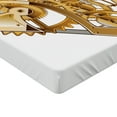 thumbnail image 2 of Ambesonne Industrial Fitted Sheet, Mechanical Love Tech, Twin Size, Pale Brown White, 2 of 3
