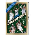 thumbnail image 5 of NBA Milwaukee Bucks - 2021 NBA Finals Champions Wall Poster, 14.725" x 22.375", Framed, 5 of 6