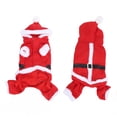 thumbnail image 4 of Ropa Navideña Para Mascotas, Disfraz De Papá Noel Para Perros, Abrigo Con Capucha Para Perros Pequeños, Medianos Y Grandes, Ropa De Invierno, 4 of 7