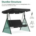thumbnail image 5 of MCombo 3-Person Outdoor Swing with Convertible Canopy 4003 (Black), 5 of 8