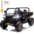thumbnail image 1 of karbost 2 Seater 24V Kids Electric Ride On Dump Truck 4WD Remote Control EVA Tires Black, 1 of 7