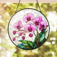 thumbnail image 2 of Orchid Flower GLASS suncatcher, Orchid Window Hanging, Flower Lover Decor, Natural Lover Gift, Home Decor,Orchid Suncatcher,Mothers Day Gift 1869444032 6354, 2 of 3