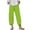 Green, variant on Hxshgdsn Trendy Pants for Women 2025 Wide Leg Summer Casual Loose Elastic Waist Lantern Tapered Cropped Pants with Pockets,Green,M