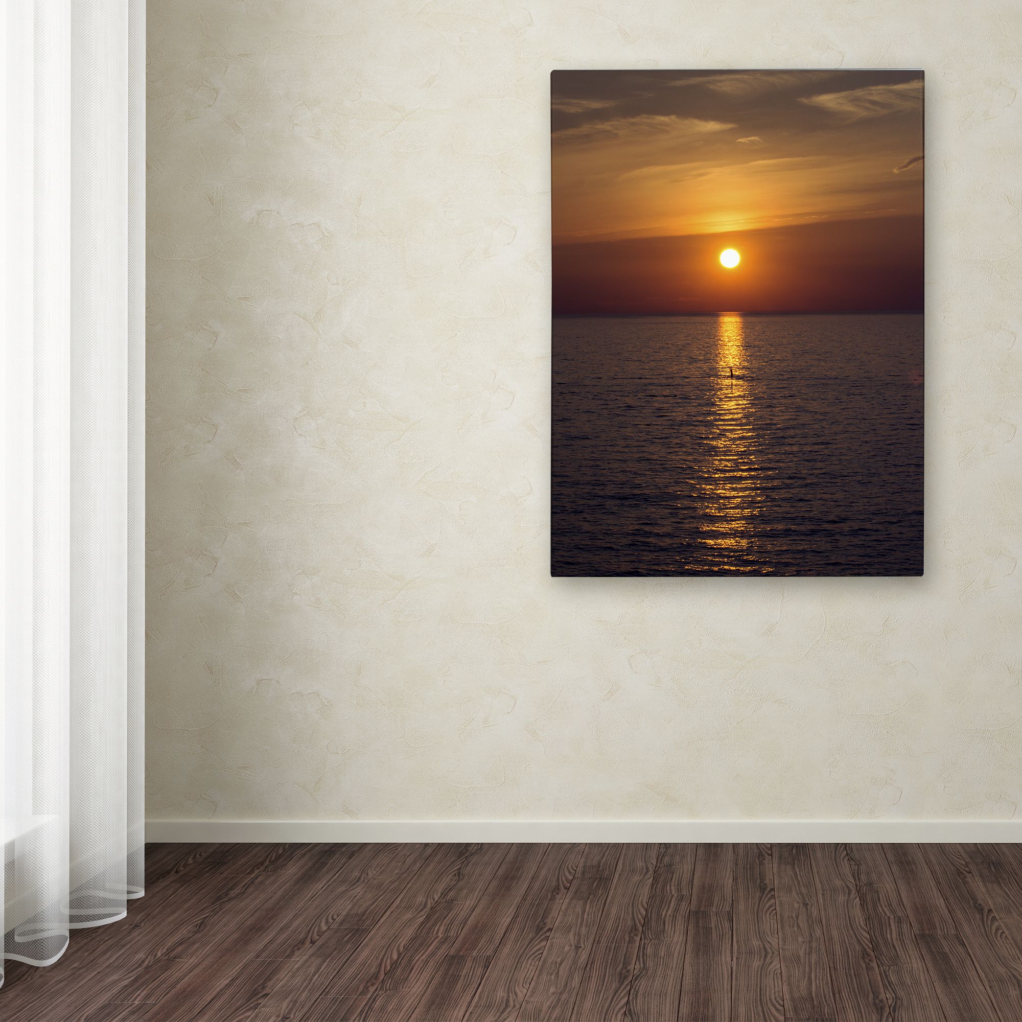Trademark Fine Art "Sunset Paddleboard" Canvas Art by Kurt Shaffer