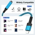 thumbnail image 7 of iPhone Headphone Adapter,Support Calls,3Pack iPhone Aux Dongle Cord 3.5mm Headphone Jack Adapter Converter Braided Earbuds Splitter Adaptor Audio Jack Cable Compatible with iPhone 14 13 12 11 Pro Max, 7 of 7