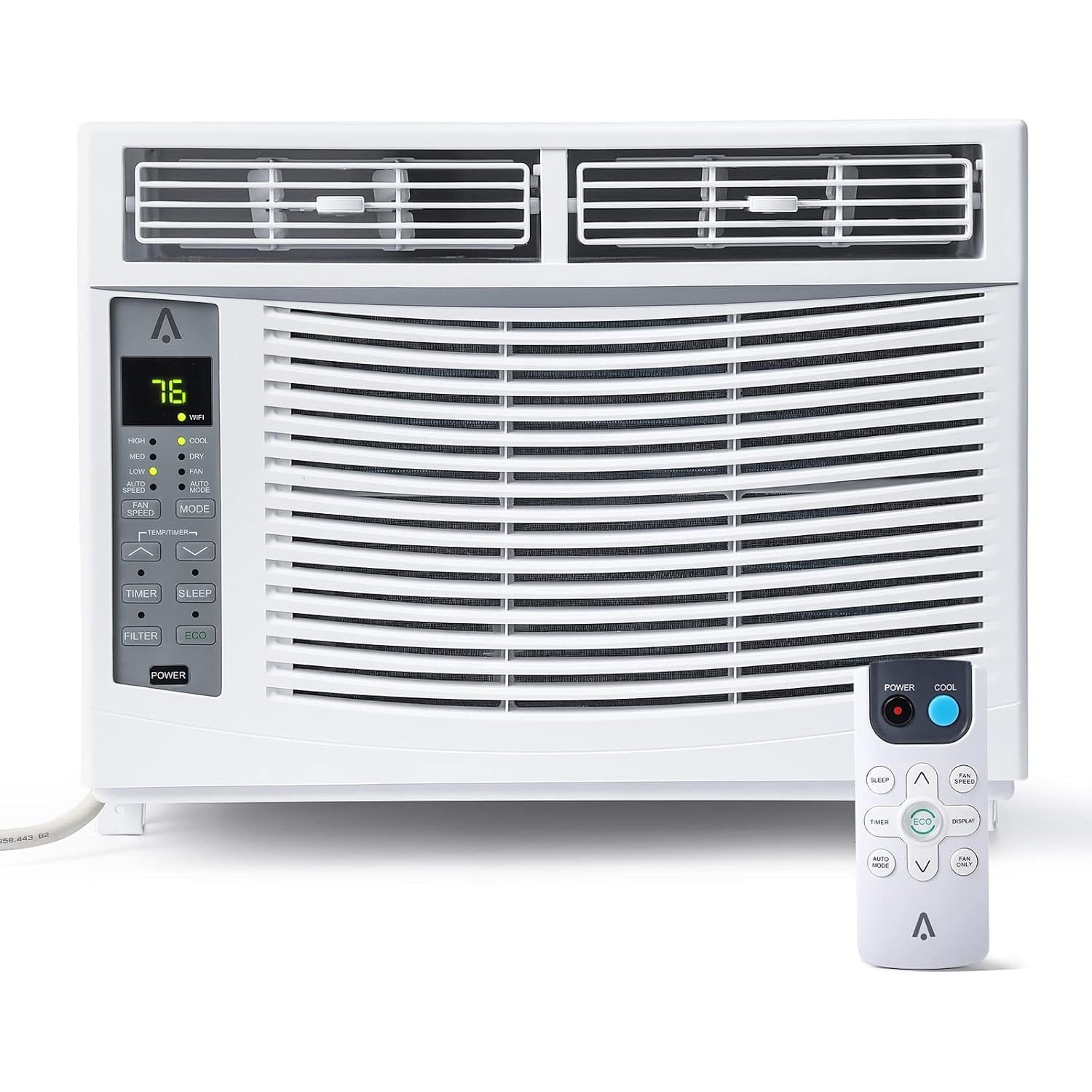 Missky 6000 BTU Air Conditioners Window Unit, Efficient Cooling Small Window AC Units with Remote Controlled, Cools Rooms up to 250 Sq.ft, White