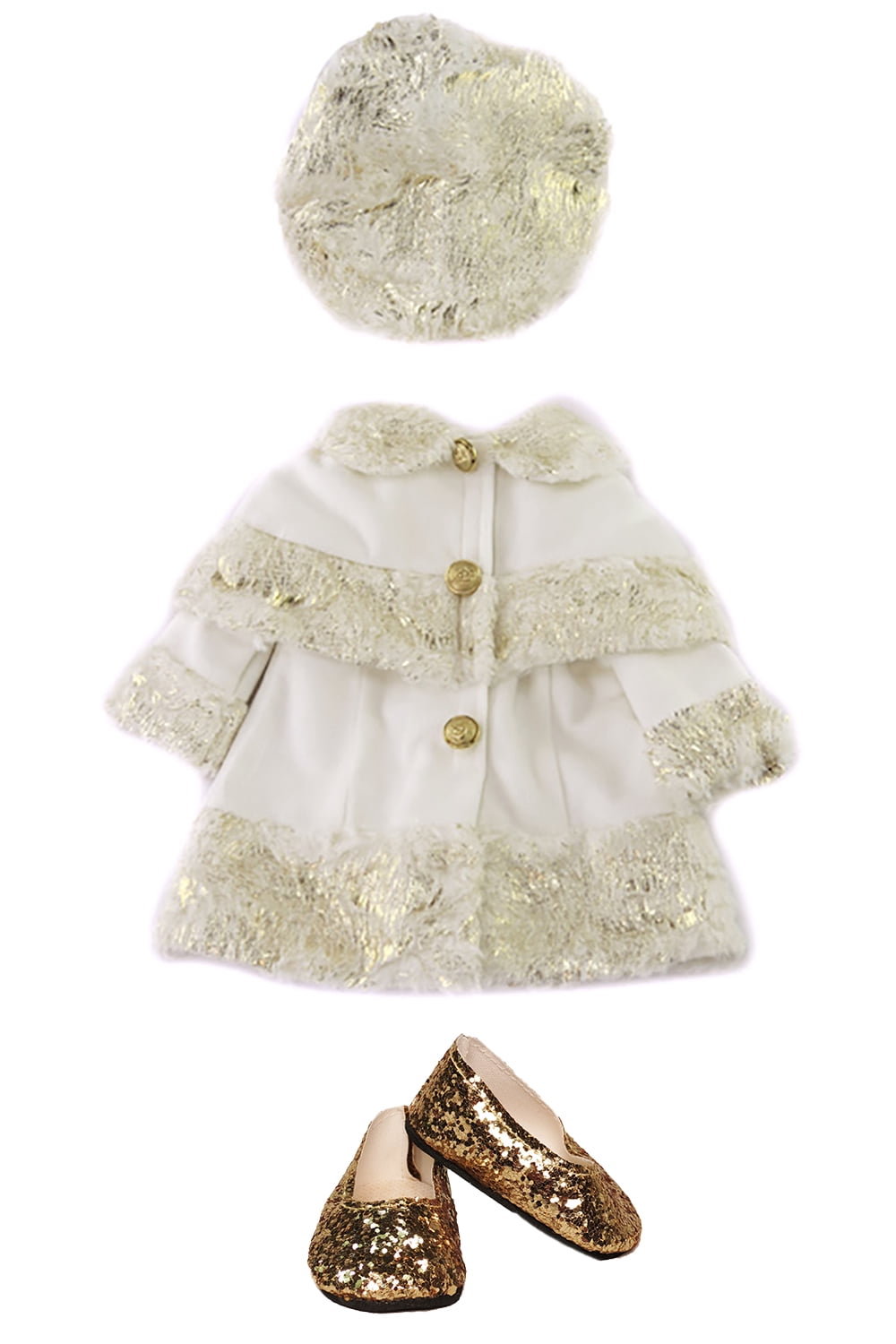 18in Doll Pearl Black Hair Brown Eyes Three Outfits and Box Included | American Fashion World