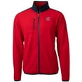 thumbnail image 2 of Men's Cutter & Buck Red Minnesota Twins Stars & Stripes Cascade Eco Sherpa Fleece Full-Zip Jacket, 2 of 3