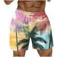 thumbnail image 2 of LIBRCLO Mens Hawaiian Shorts Quick Dry Summer Beach Shorts Lightweight Swim Trunks Breathable Board Shorts Swimwear Fashion Bathing Suits Swimsuit Pink M, 2 of 4