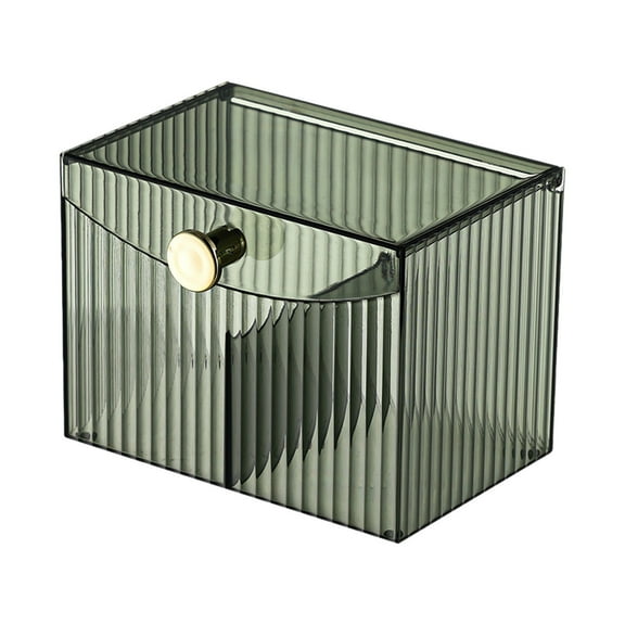 SouMaox Desktop Organizer Box, Stackable Compartment Design, Lid Inclusion, Efficient Item Classification for Home Office Bureau Surfaces