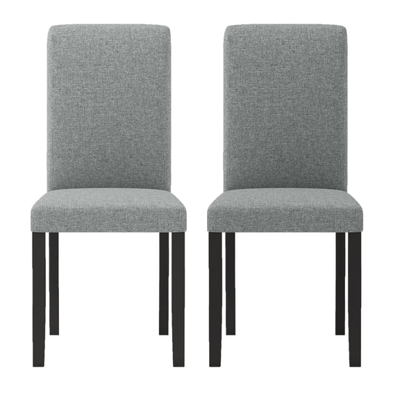 Giantex Upholstered Dining Chair Set of 2, Mid-Century Modern Fabric Parson Chairs