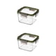 thumbnail image 4 of Advancent Contenedores de almacenamiento para juego de alimentos, caja sellada transparente cuadrada, tanque de almacenamiento de granos de cocina, tarro 460ml 2piezas Advancent CBP176860, 4 of 6