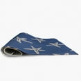 thumbnail image 4 of 5' Round Simply Daisy Starfish Beach Style Chenille Area Rug, Nautical Navy, 4 of 4