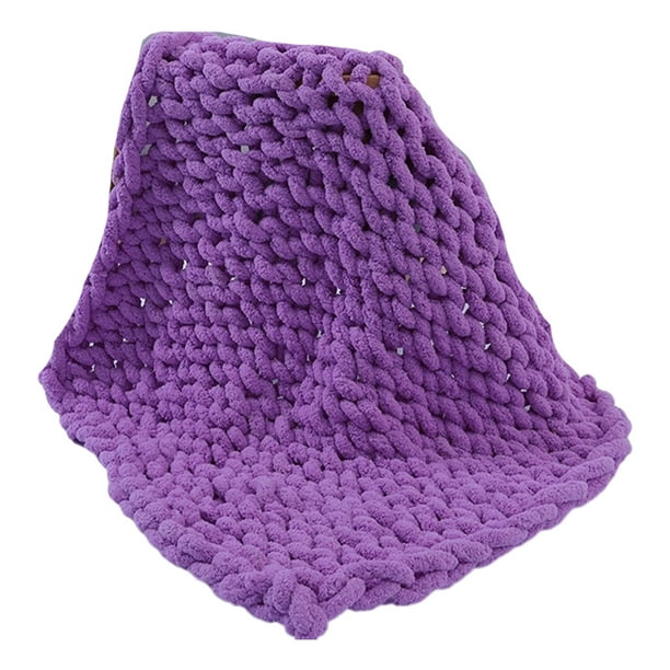 Naiovety Manta de punto grueso para máxima comodidad Comodidad y estilo Moda Amplia aplicación Fácil de mantener Juegos de cama morado pálido