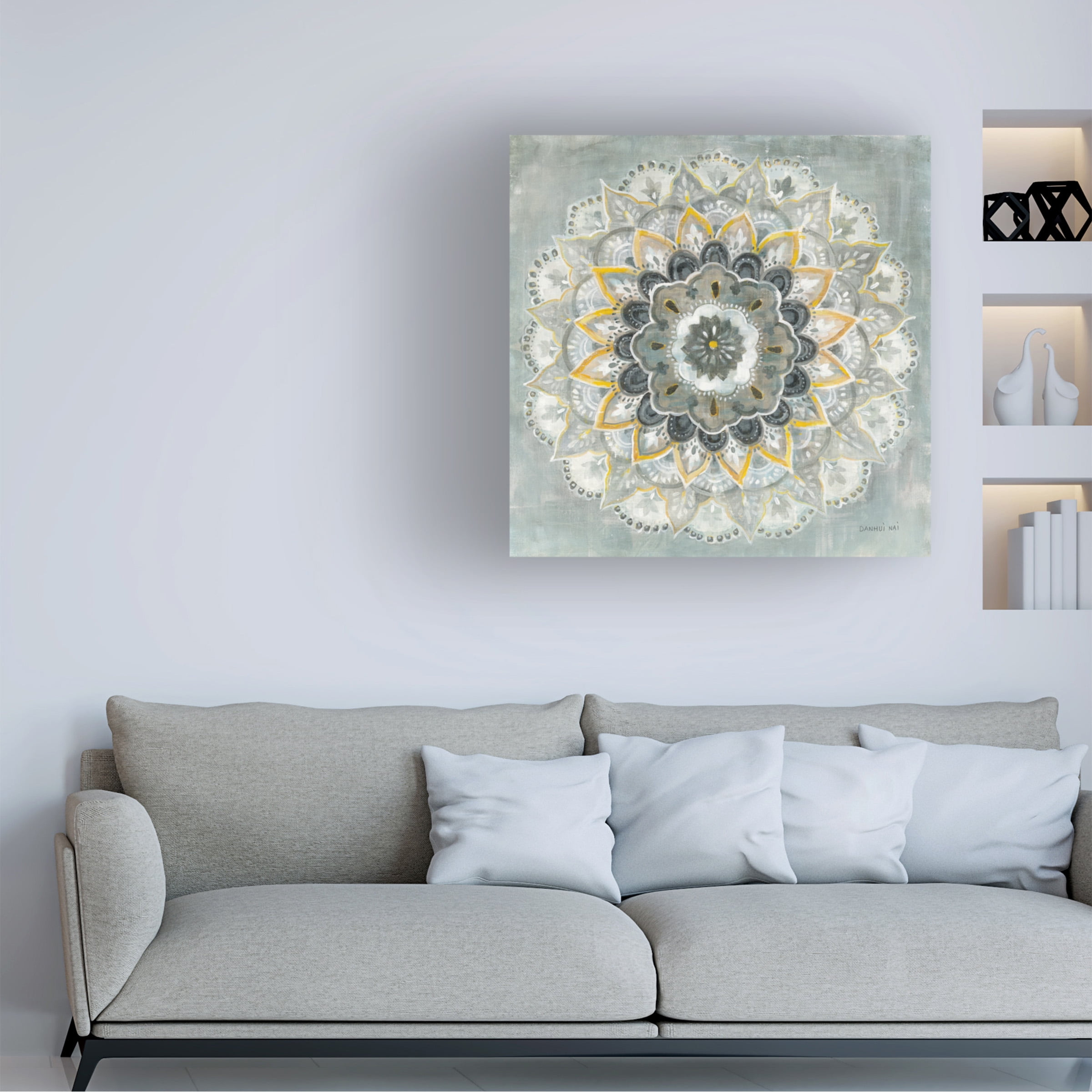 Danhui Nai 'Sunburst Mandala' Canvas Art