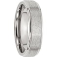 thumbnail image 4 of Primal Steel Stainless Steel with Satin Center 6mm Ridged Edge Band, 4 of 9