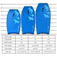 thumbnail image 4 of Goplus 33'' Lightweight Super Bodyboard Surfing W/Leash EPS Core Boarding Blue Shark, 4 of 11
