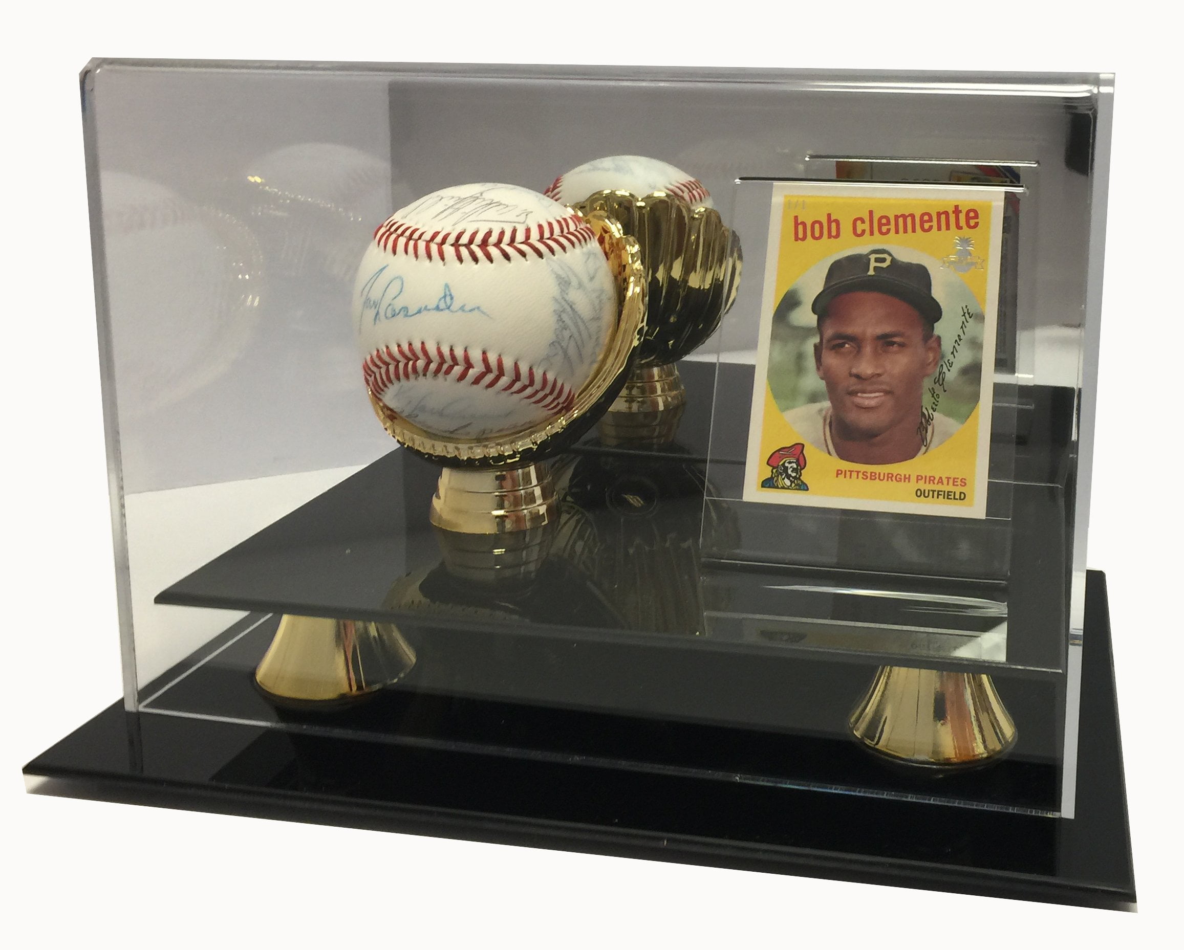 Deluxe Acrylic Card and Baseball Combo Display Case - Walmart.com