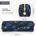 thumbnail image 3 of Disketp Blue Sports Car Estuche de Lápices de Cuero con Cierre, Estuche Compacto para Papelería, Bolígrafos y Accesorios Pequeños, 3 of 7