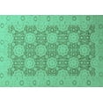 thumbnail image 1 of Ahgly Company Indoor Rectangle Oriental Turquoise Blue Traditional Area Rugs, 7' x 10', 1 of 4