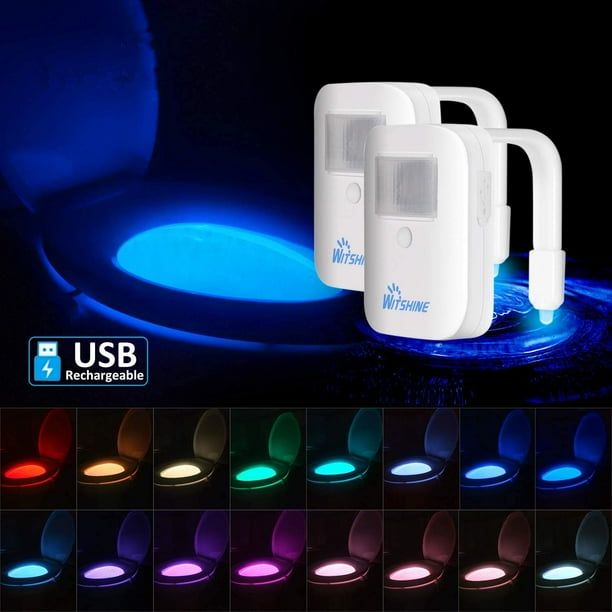 Rechargeable 2024 toilet light