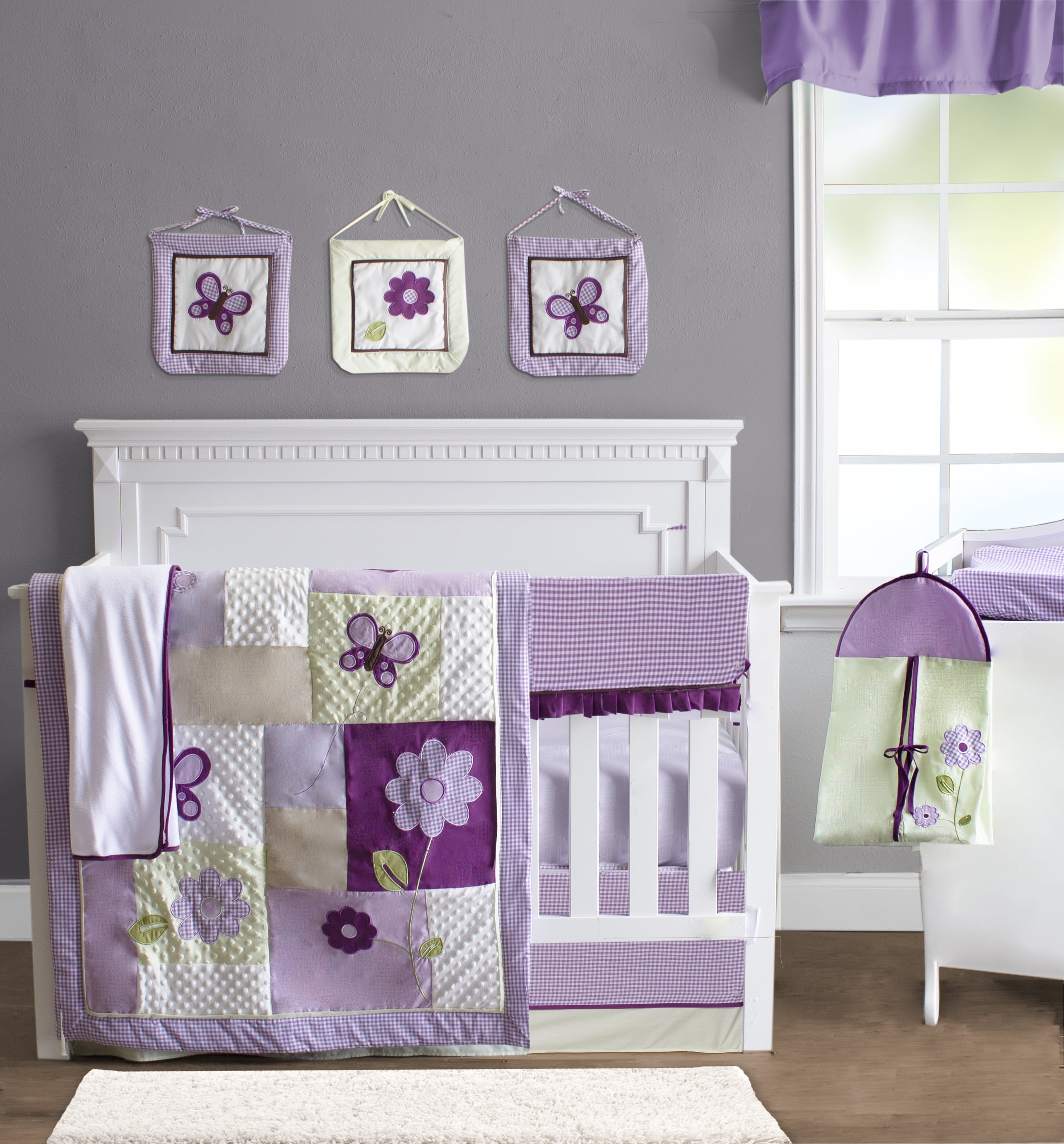 lavender crib set