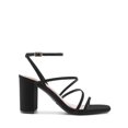 thumbnail image 2 of Sandalias de Tacón Grueso con Tiras para Mujer DREAM PAIRS Negro 6.5, 2 of 7