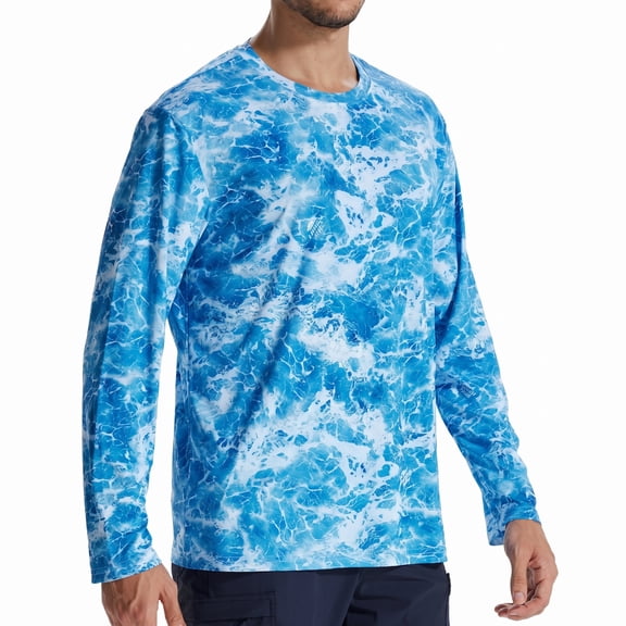 LOOGU Fishing Shirts for Men Long Sleeve Sun Shirts Fishing Hiking Quick Dry Breathable