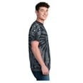 thumbnail image 3 of Port & Company Men's Tie-Dye Cotton Short Sleeve T-Shirt Black Small, 3 of 3