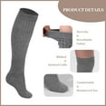 thumbnail image 3 of LAKIDAY Women Slouch Socks 3 Pairs Long Cotton Knee High Thick Scrunch Socks, 3 of 6