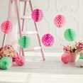 thumbnail image 5 of Uxcell 8 Pcs Honeycomb Balls, 6" Dia Honeycomb Flower Paper Pom Poms Paper Flowers Crafts for DIY Crafting Home Decor Birthday Christmas Party, Light Purple, 5 of 7
