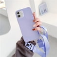 thumbnail image 2 of Compatible with iPhone 13 Pro Max Case Silicone Crossbody Adjustable Strap Neck Lanyard Shockproof Protective Cover for iPhone 13 Pro Max - Purple, 2 of 13