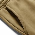 thumbnail image 7 of Men Lined Joggers Pants Winter Soft Active Running Outdoor Sweatpants Khaki L, 7 of 7