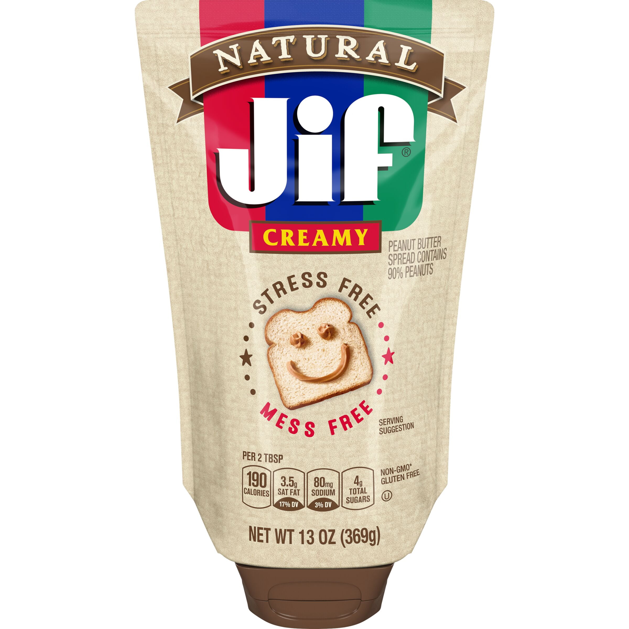 Jif Reduced Fat Creamy Peanut Butter Convenience Pack Includes Three 16  Ounces Jars Plus Silicone Spatula Spreader Packaged Favoricks