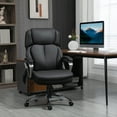 thumbnail image 2 of Vinsetto Big and Tall Executive Office Chair with Vibration Massage, Black, 2 of 9
