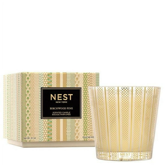 NEST Fragrances 3-Wick Scented Candle Birchwood Pine  21.2 oz