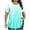A01_Mint Green, variant on Yghzkop Women's Plus Size T-shirts Pleated Round Neck Casual Tops Ombre Print Summer Cotton Blend Top Loose Lightweight Breathable Blouse Weekend Getaway Ready Grocery Run Style Sweatshirts