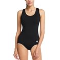 thumbnail image 1 of BALEAF Traje de baño de una pieza para mujer Traje de baño de entrenamiento de una pieza con espalda cruzada atlética conservadora Traje de baño Negro 44, 1 of 5