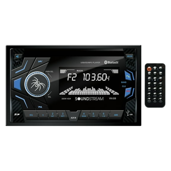 Soundstream MP3 and MP4 Car In-Dash Unit, 2.50 in